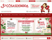 Tablet Screenshot of cosasdeboda.com